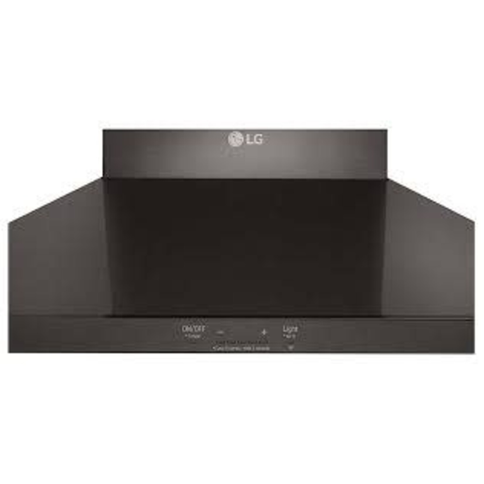 LG *HCED3015D 30 Inch Wall Mount Range Hood with 5 Speed 600 CFM Blower, Dishwasher Mesh Filters, Low Profile Body, IR Touch Controls, Dual Level LED Lighting, and UL Listed: Black Stainless Steel