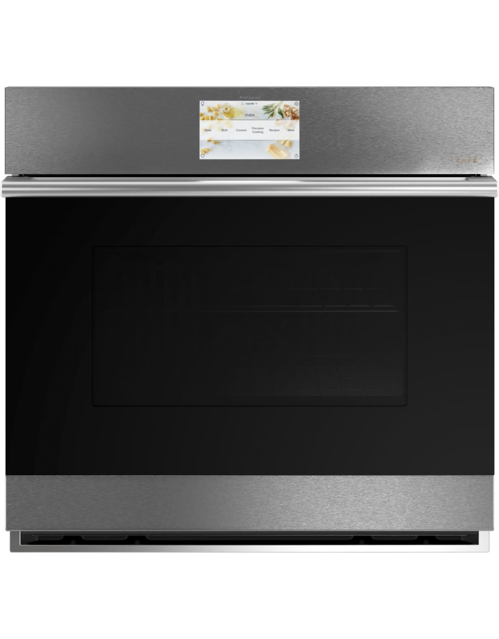 Cafe' CTS70DM2N2S5 Café™ 30" Smart Single Wall Oven with Convection in Platinum Glass