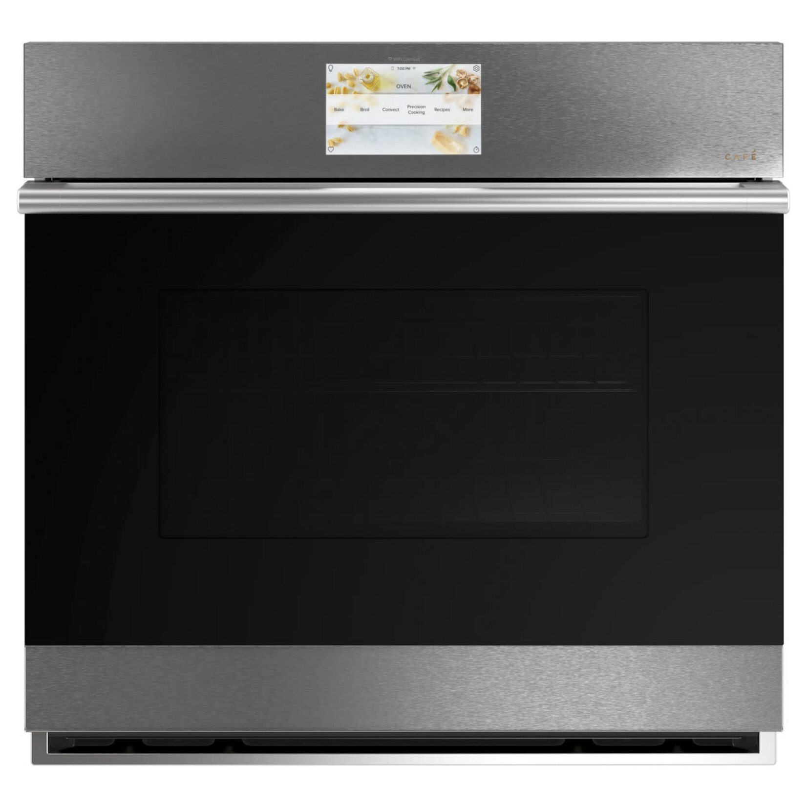 Café Appliances CTS70DM2N2S5 Café™ 30" Smart Single Wall Oven with Convection in Platinum Glass