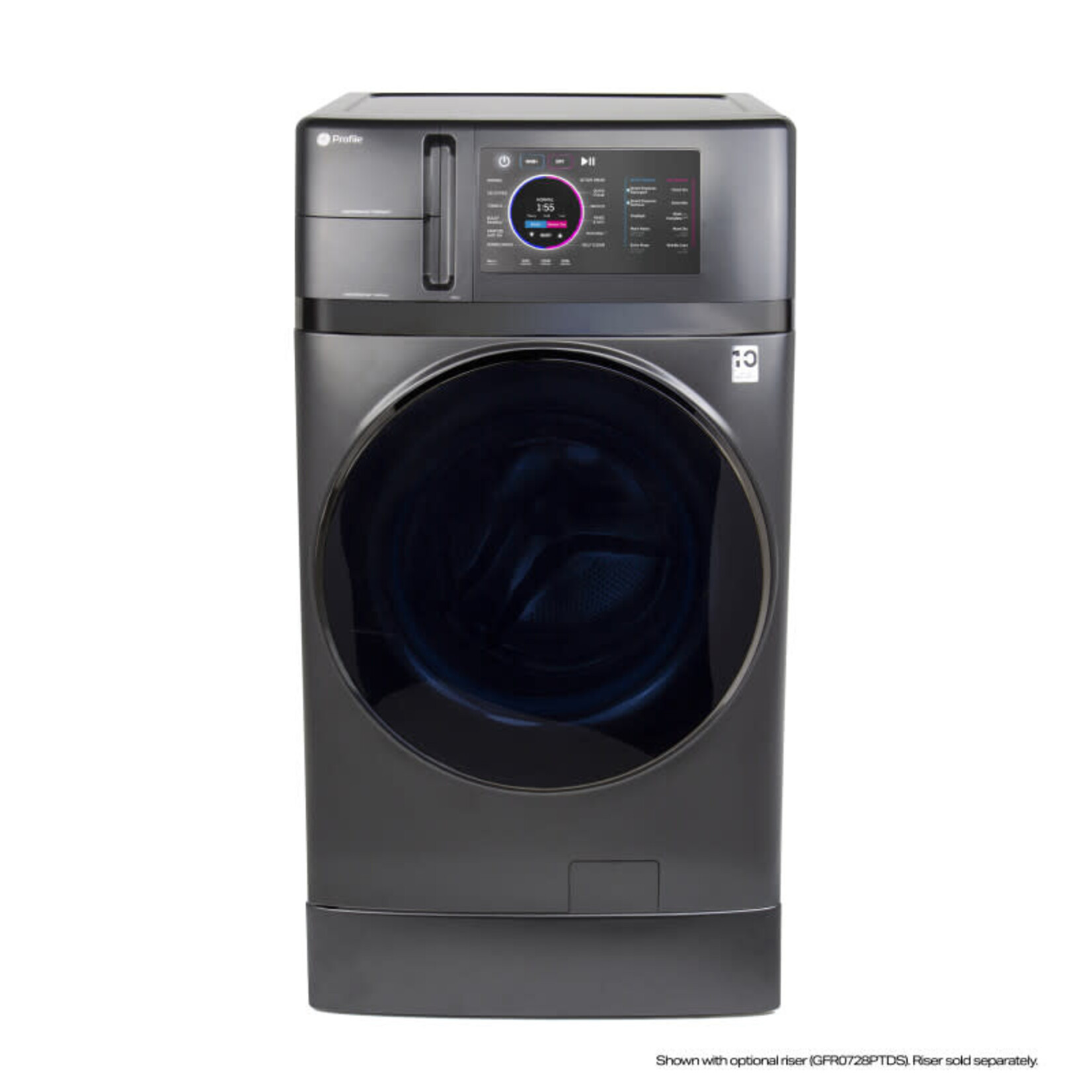 GE Profile #*PFQ97HSPVDS GE Profile™ 4.8 cu. ft. Capacity UltraFast Combo with Ventless Heat Pump Technology Washer/Dryer