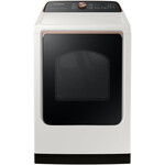 SAMSUNG #DVE55A7300E - Samsung 7.4 cu. ft. Smart Electric Dryer with Steam Sanitize+ in Ivory