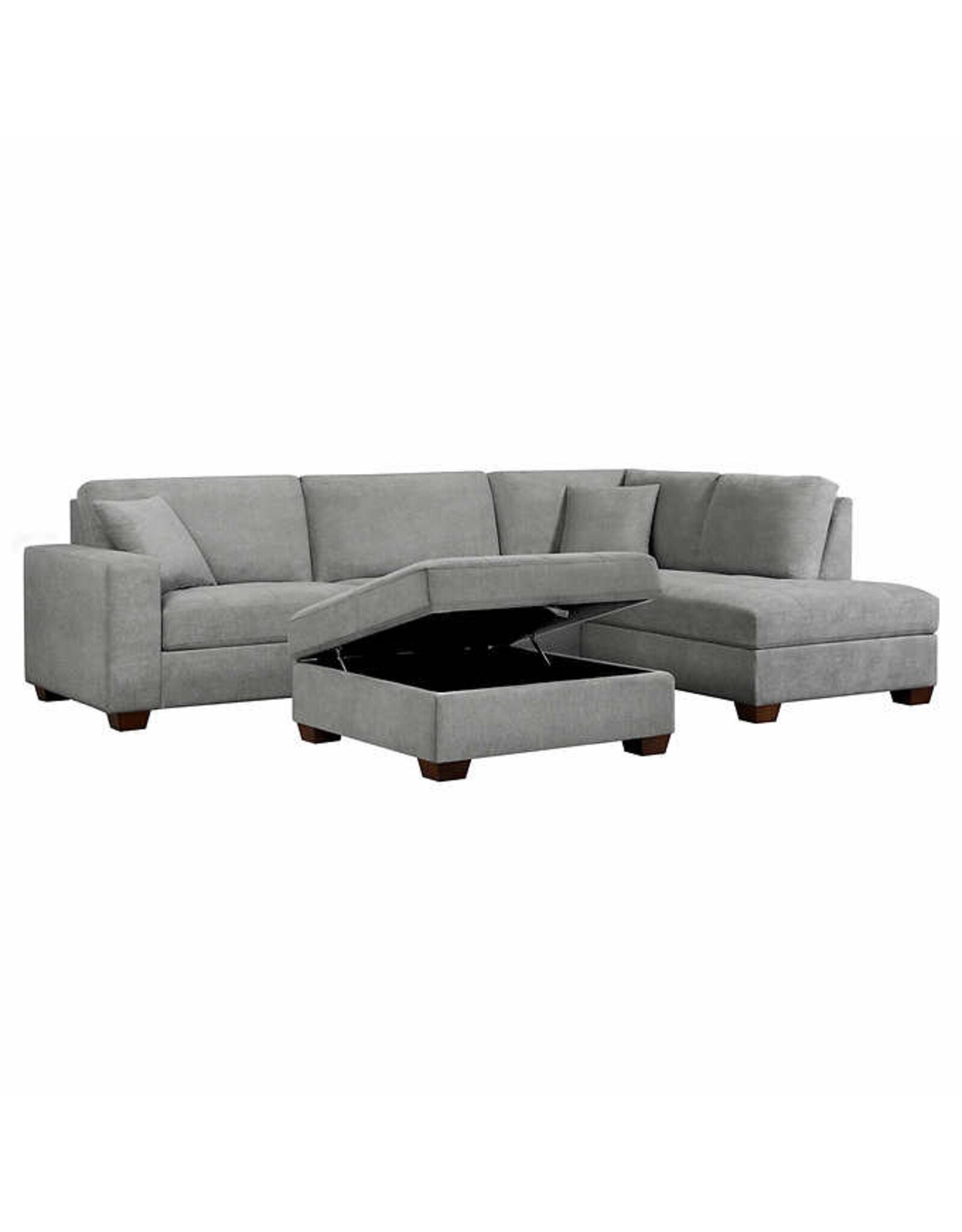 Thomasville Thomasville Miles Fabric Sectional with Storage Ottoman