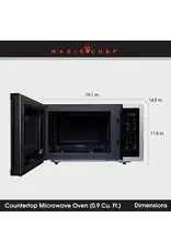 MAGIC CHEF Magic Chef MC99MST Countertop Microwave Oven, 900 Watts, Stainless Steel