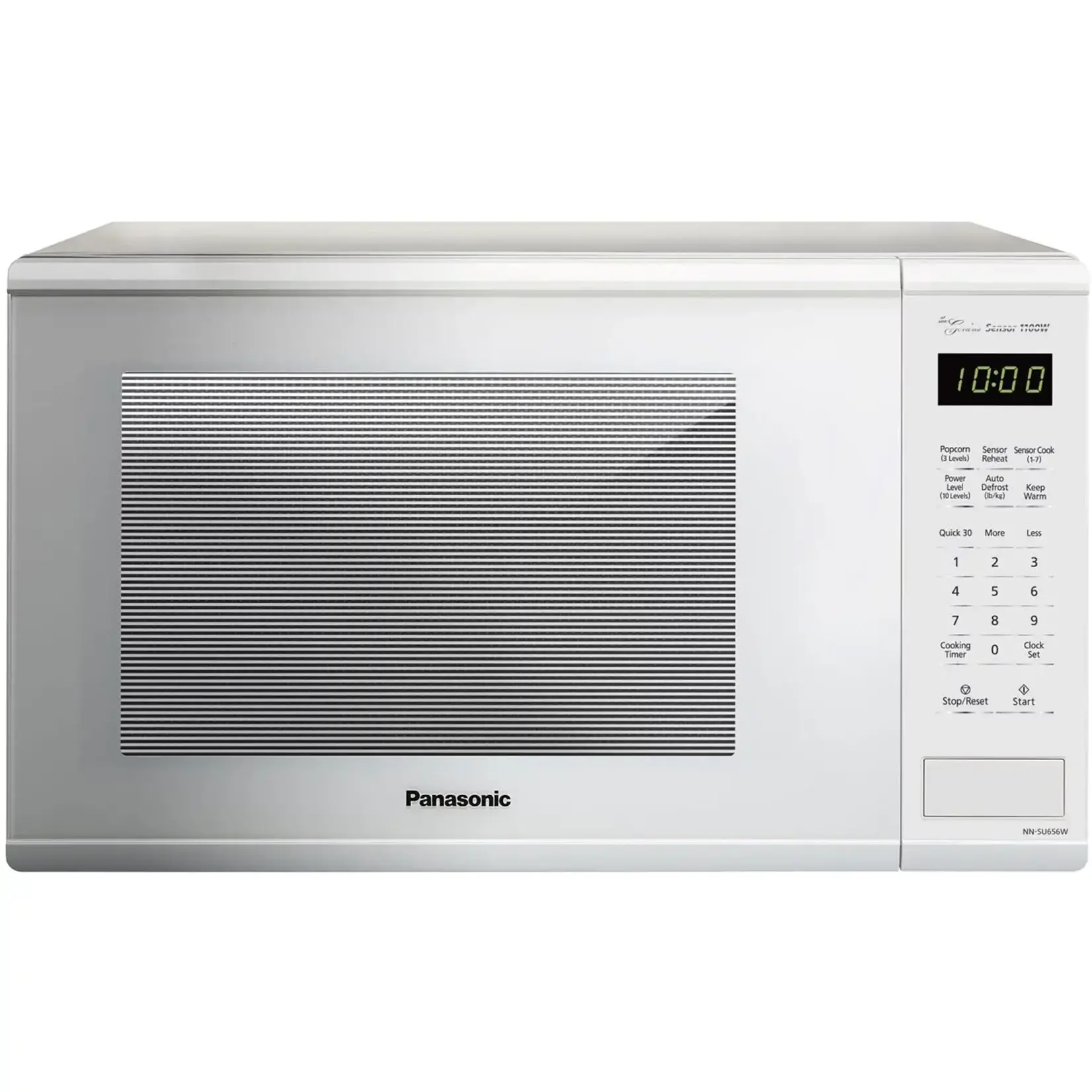 #NN-SU656W Panasonic Panasonic Genius Sensor 1.3-Cu. Ft. 1100W Countertop Microwave Oven in White