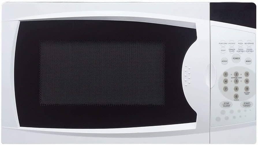 0.7 cu. ft. 700Watt Countertop Microwave in White Black Friday