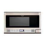 #R1214T Stainless Steel Alternate View Sharp 24 Inch Wide 1.5 Cu. Ft. Over the Counter Microwave with Sensor Cooking