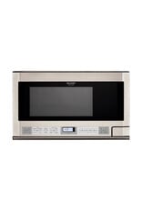 R1214T Stainless Steel Alternate View Sharp 24 Inch Wide 1.5 Cu. Ft. Over the Counter Microwave with Sensor Cooking
