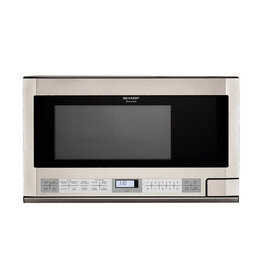 R1214T Stainless Steel Alternate View Sharp 24 Inch Wide 1.5 Cu. Ft. Over the Counter Microwave with Sensor Cooking
