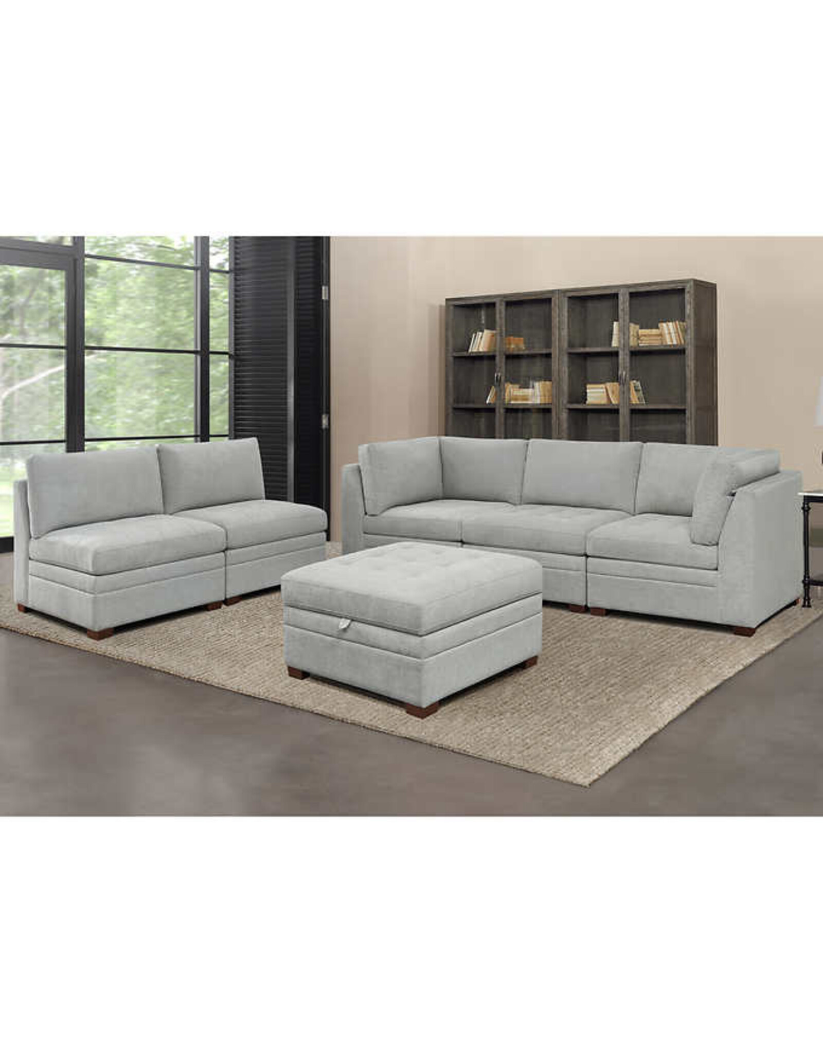 1644989 Thomasville Tisdale Modular Sectional with Storage Ottoman
