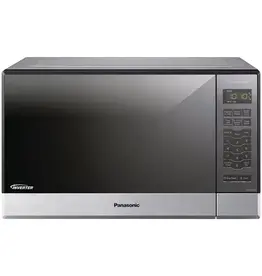 PANASONIC Panasonic 1200 Watts Stainless 1.2 Cu. Ft. Countertop Microwave Oven NN-SN686S Sensor Cook Silver