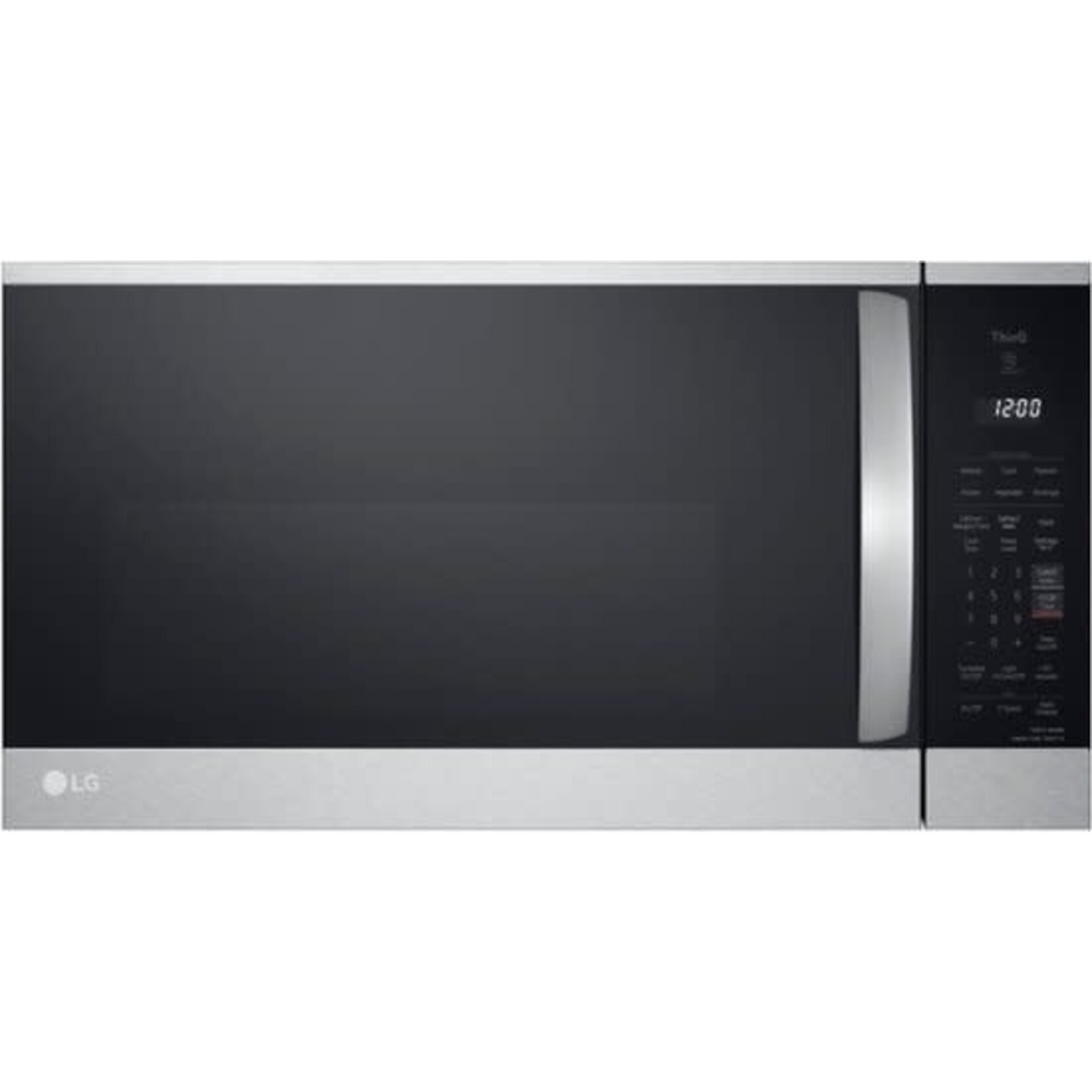 LG #MVEM1825F - LG 1.8-cu ft 1000-Watt Smart Over-the-Range Microwave with Sensor Cooking (Printproof Stainless Steel)
