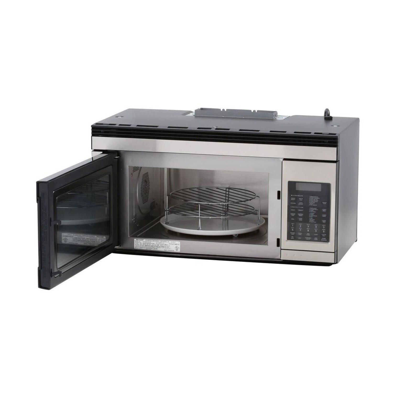#R1874YA - 1.1 cu. ft. 850W Sharp Stainless Steel Over-the-Range Convection Microwave Oven (R1874TY)