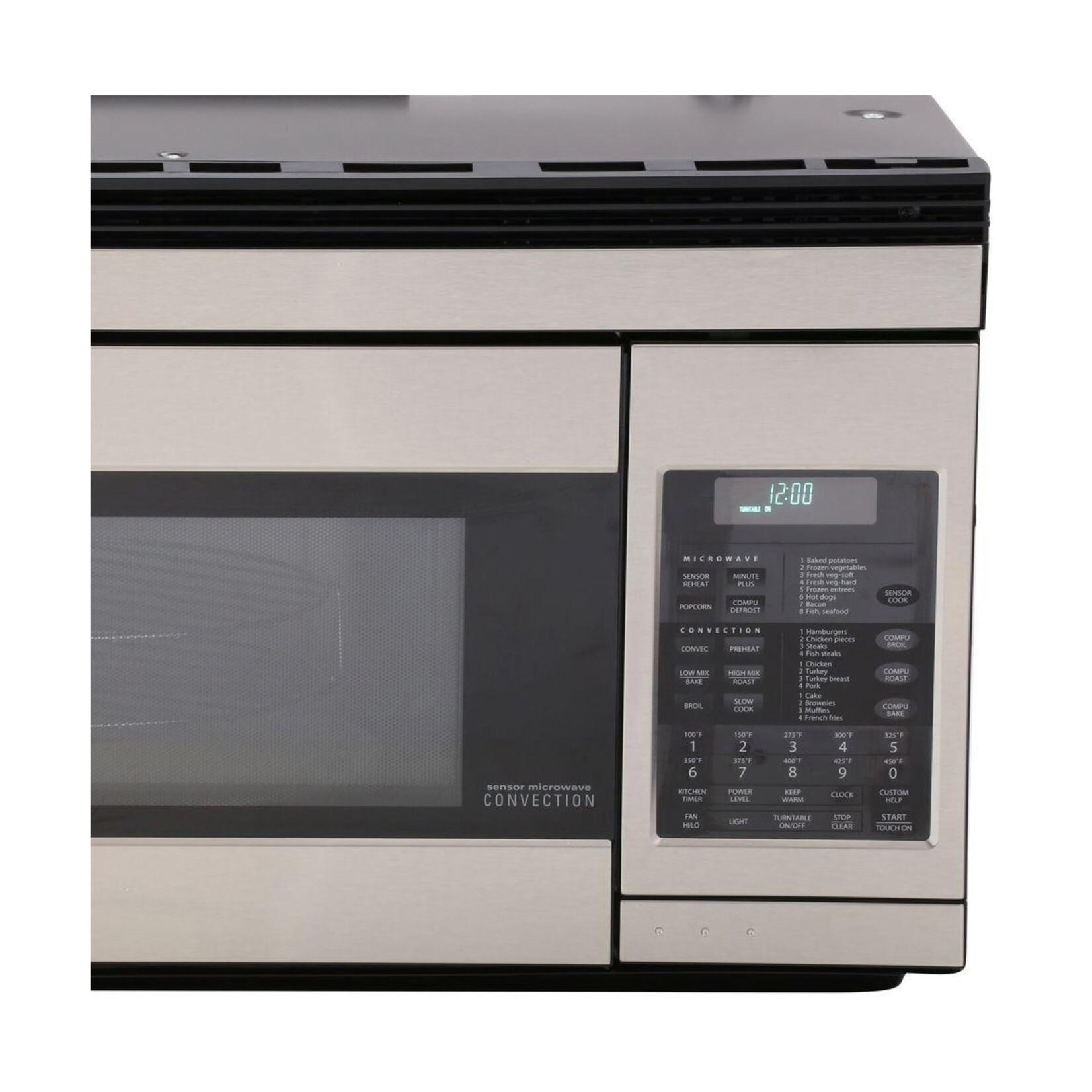 #R1874YA - 1.1 cu. ft. 850W Sharp Stainless Steel Over-the-Range Convection Microwave Oven (R1874TY)