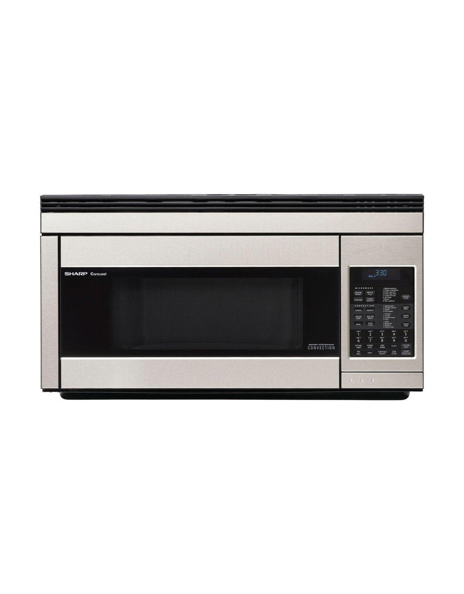 1.1 cu. ft. 850W Sharp Stainless Steel Over-the-Range Convection Microwave Oven (R1874TY)