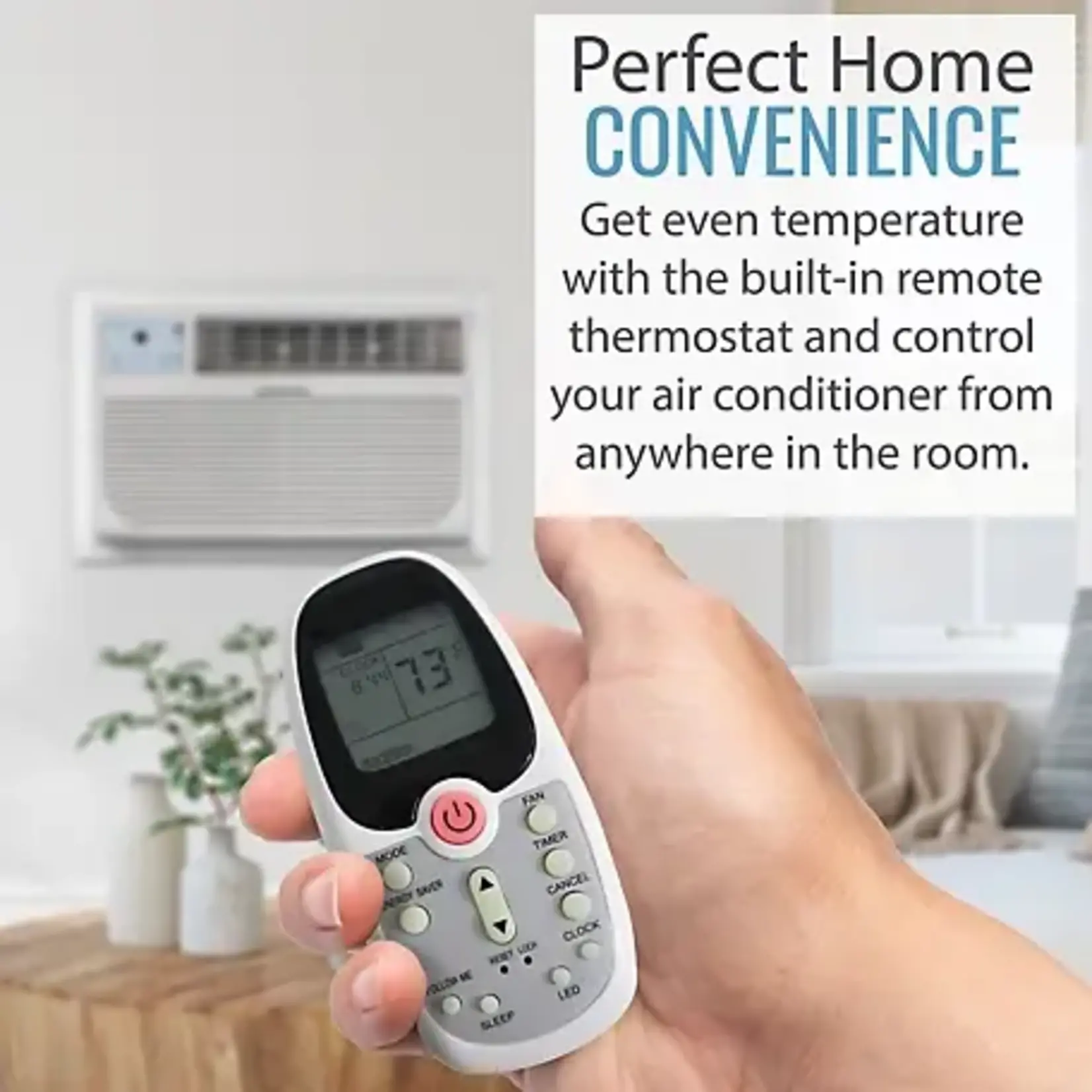 #KSTAT12-1D Keystone Energy Star 12,000 BTU 115V Through-The-Wall Air Conditioner with Follow Me Lcd Remote Control, KSTAT12-1D