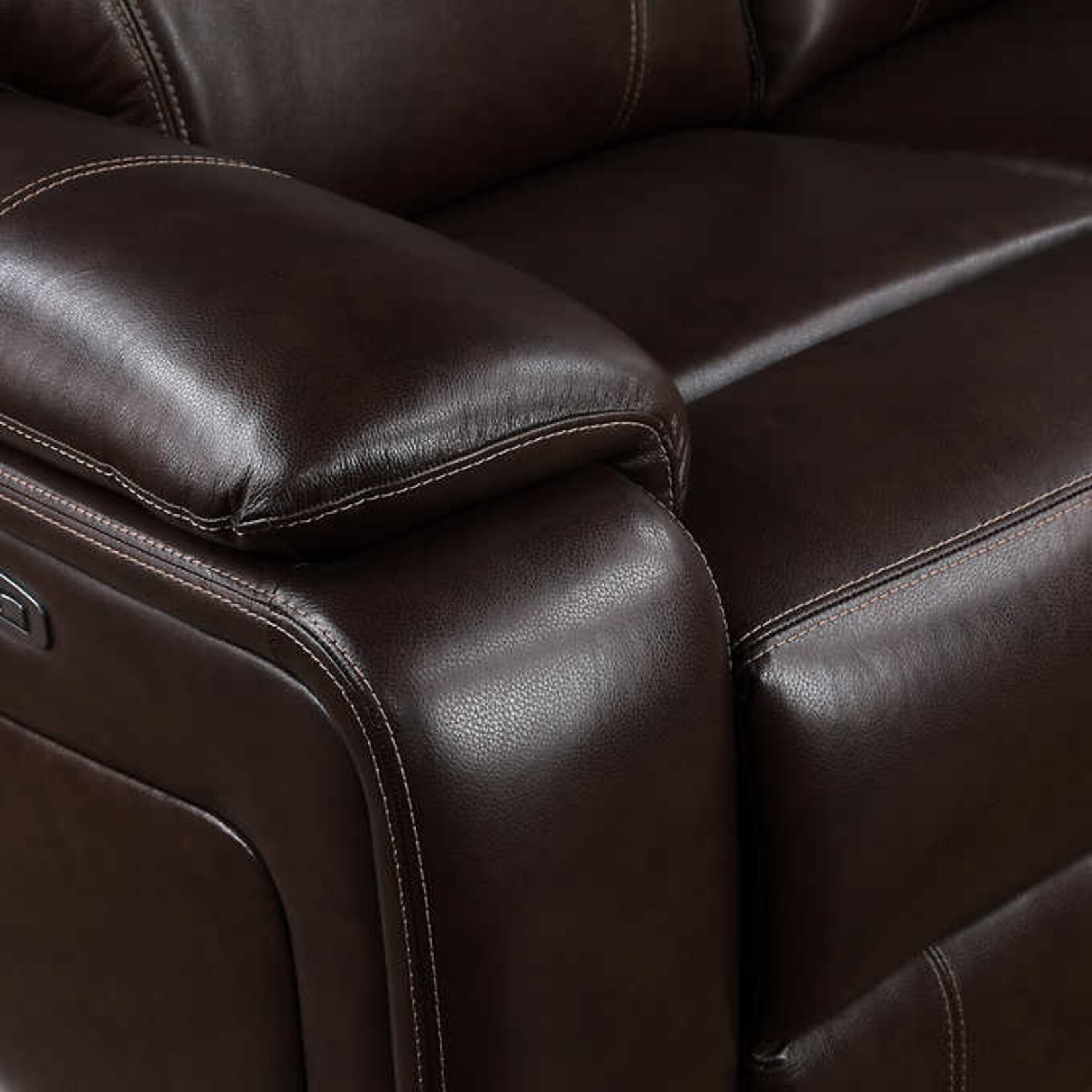 1441837 Fallon Leather Power Reclining Sofa with Power Headrests