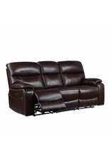 Fallon Leather Power Reclining Sofa with Power Headrests