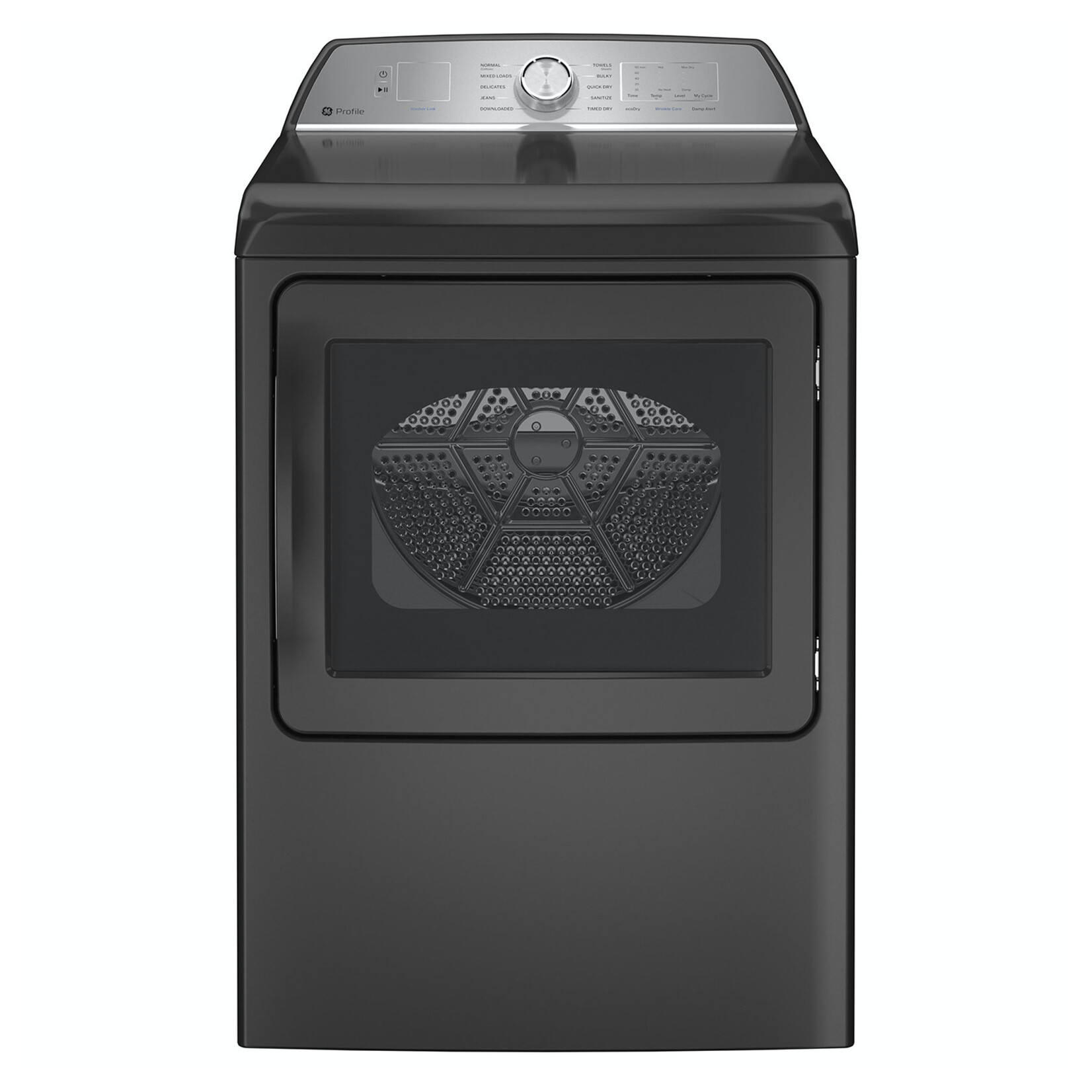 GE Profile PTD60EBPRDG  7.4 cu. ft. Smart Diamond Gray Electric Dryer with Sanitize Cycle and Sensor Dry, ENERGY STAR