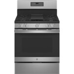 GE Profile JGB660SPSS GE 30-in 5 Burners 5-cu ft Self-cleaning Freestanding Natural Gas Range (Stainless Steel)