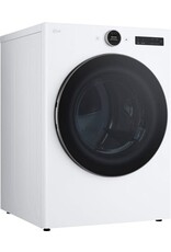 lg DLEX5500W  LG 7.4 cu. ft. Vented Stackable SMART Electric Dryer in White with TurboSteam and AI Sensor Dry Technology