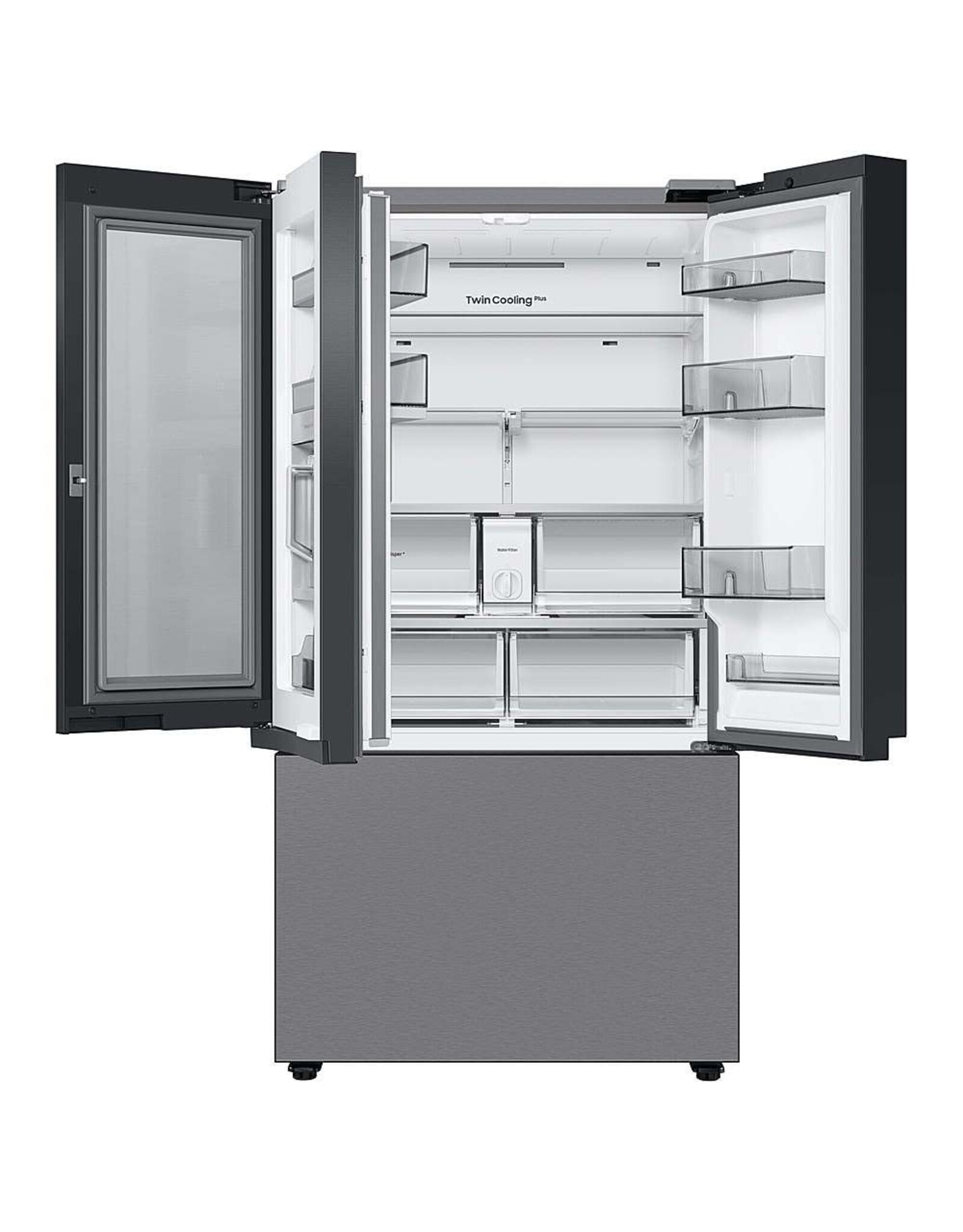 SAMSUNG RF24BB6600QL Samsung  Bespoke 24-cu ft Counter-depth French Door Refrigerator with Dual Ice Maker and Door within Door (Stainless Steel- All Panels) ENERGY STAR