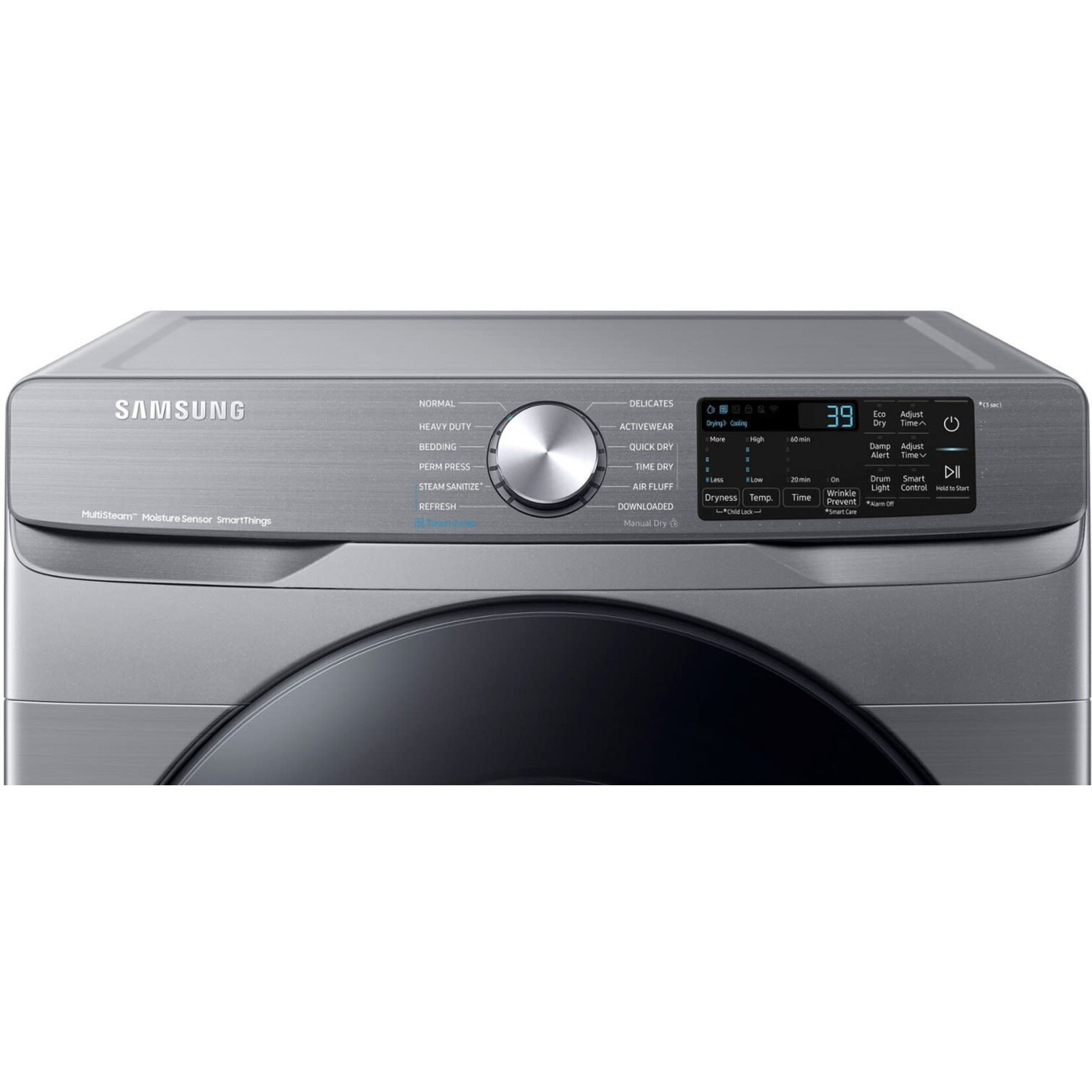 SAMSUNG *DVE45B6300P 7.5 cu. ft. Smart Stackable Vented Electric Dryer with Steam Sanitize+ in Platinum