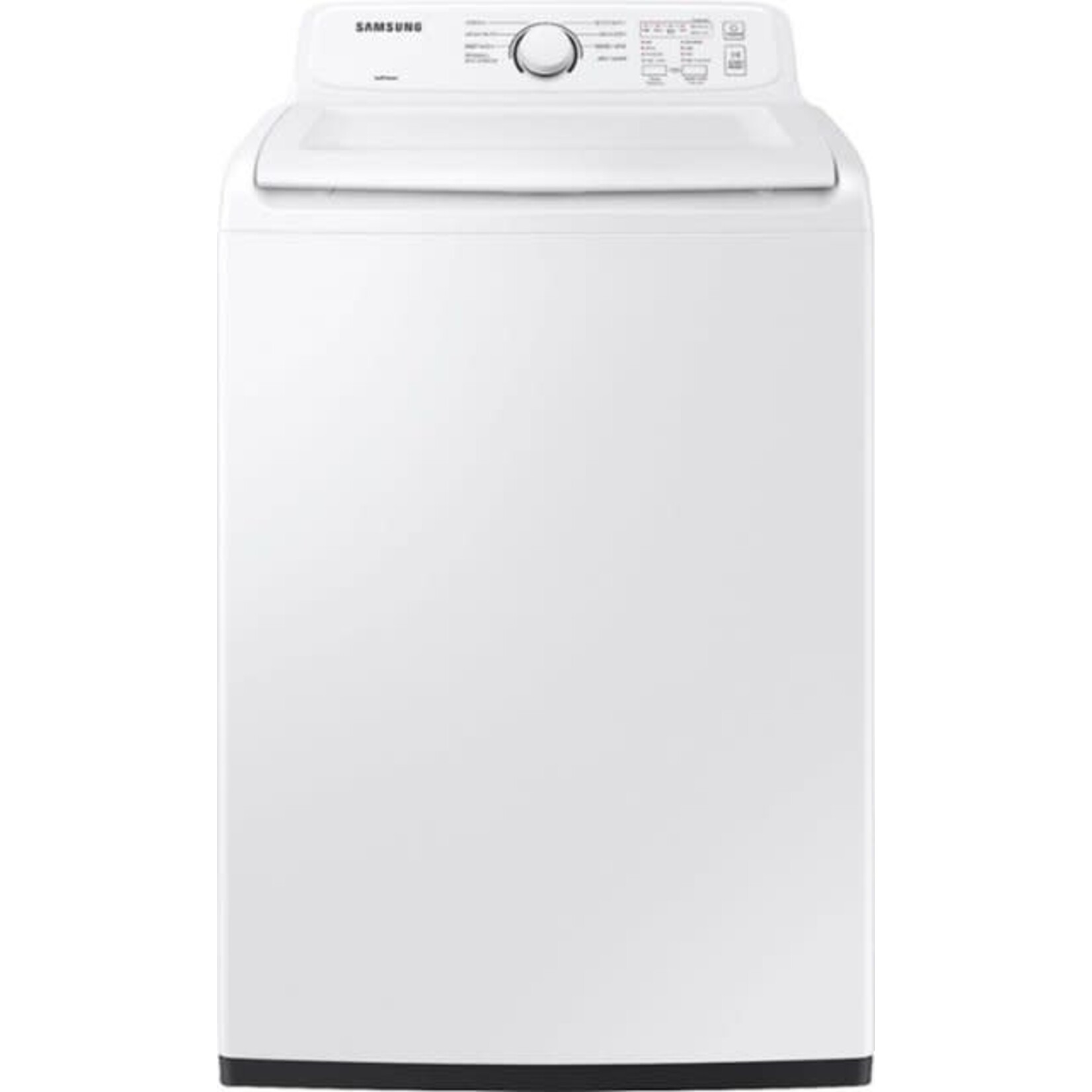 SAMSUNG WA40A3005AW  27 in. 4.0 cu. ft. Capacity White Top Load Washer, Agitator, with Soft Close Lid