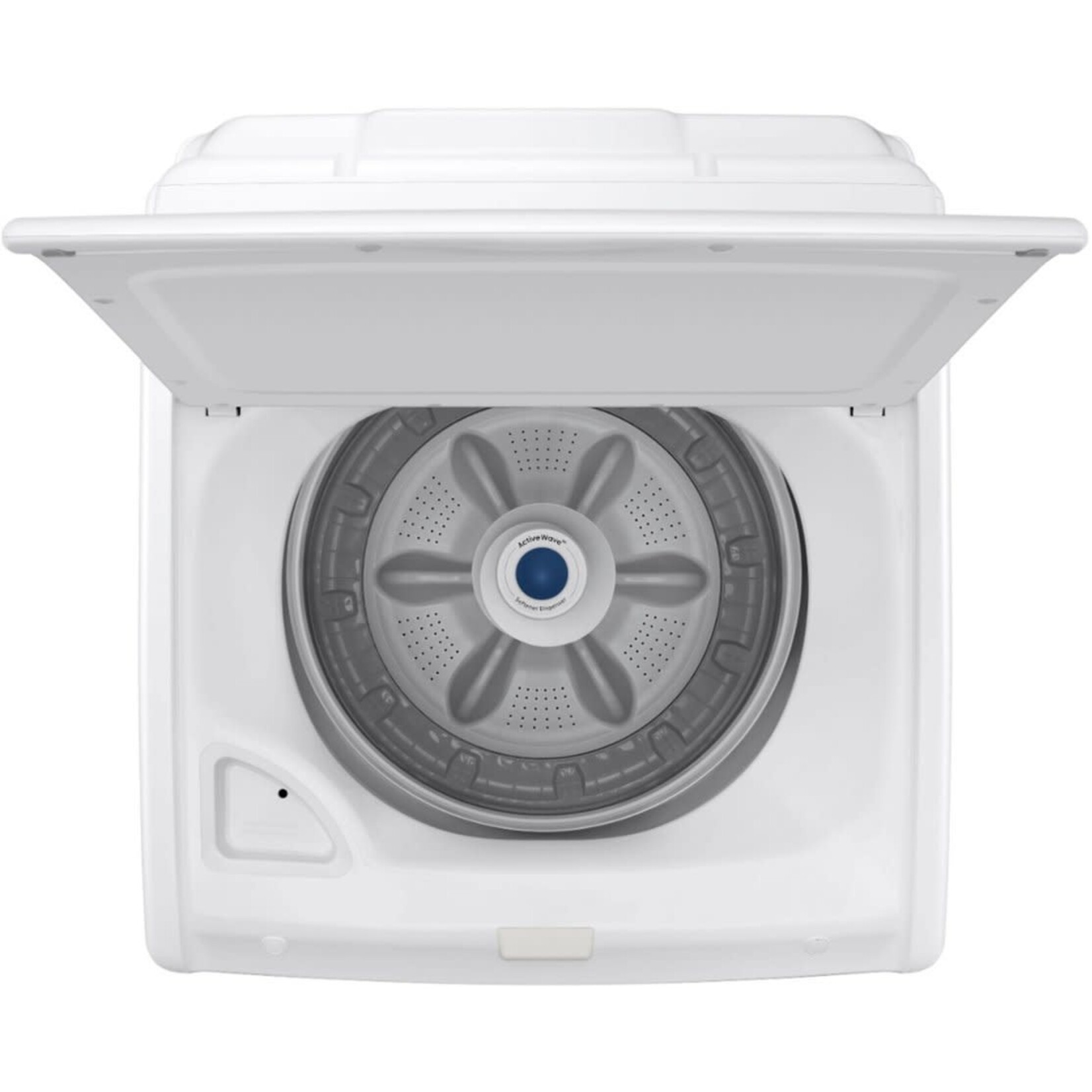 SAMSUNG WA40A3005AW  27 in. 4.0 cu. ft. Capacity White Top Load Washer, Agitator, with Soft Close Lid
