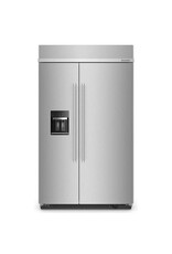 KBSD708MPS00 48 in. W 29.4 cu. ft. Built-In Side by Side Refrigerator in Stainless Steel with PrintShield Finish