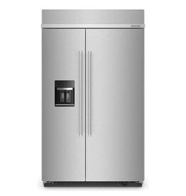 KBSD708MPS00 48 in. W 29.4 cu. ft. Built-In Side by Side Refrigerator in Stainless Steel with PrintShield Finish