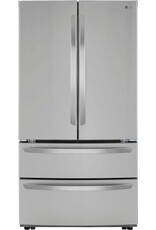 LG Electronics LMWS27626S LG - 26.9 Cu. Ft. 4-Door French Door Refrigerator with Internal Water Dispenser - Stainless Steel