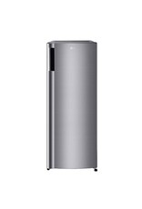 lg LR0NC0605V LG 20.63 in. W. 5.79 cu. ft. Single Door Top Freezer Refrigerator with Inverter Compressor & Pocket Handle in Platinum Silver
