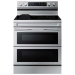 SAMSUNG #NE63A6751SS Samsung - 6.3 cu. ft. Smart Freestanding Electric Range with Flex Duo™, No-Preheat Air Fry & Griddle - Stainless steel