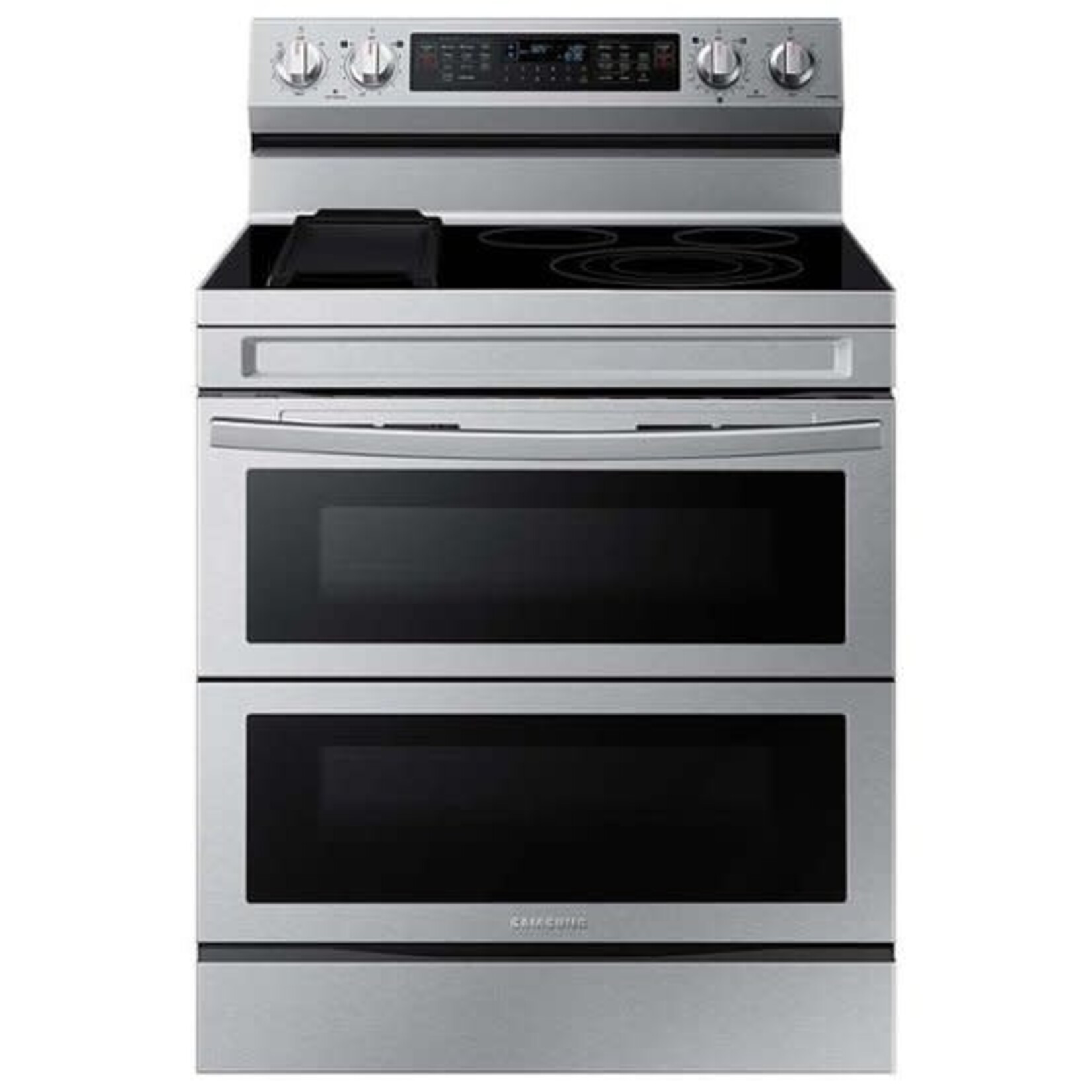 SAMSUNG #NE63A6751SS Samsung - 6.3 cu. ft. Smart Freestanding Electric Range with Flex Duo™, No-Preheat Air Fry & Griddle - Stainless steel