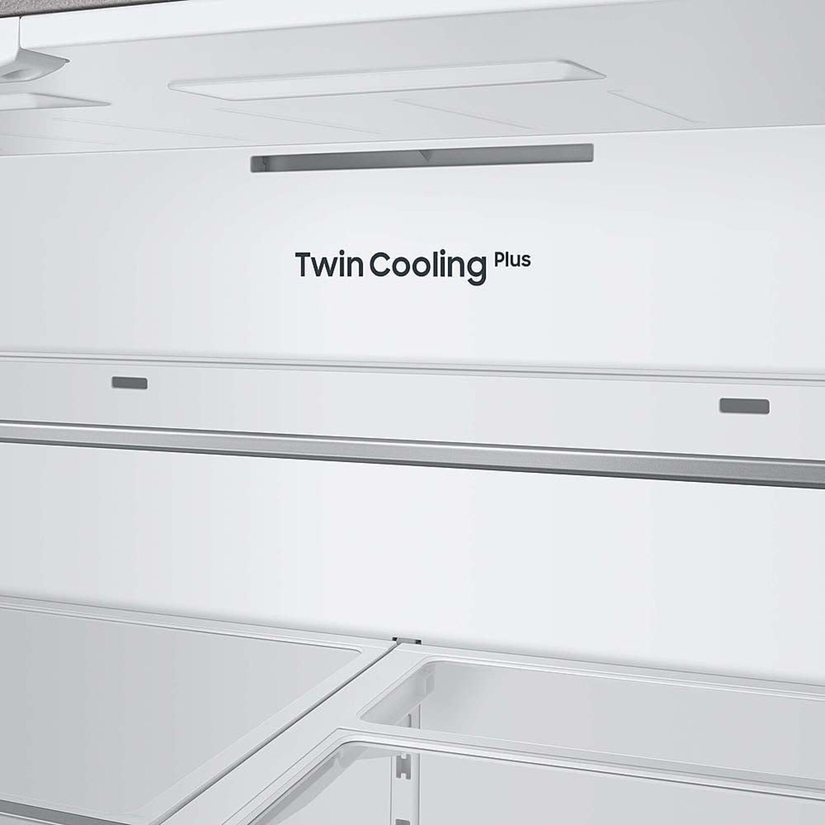 SAMSUNG RF24BB660012 Samsung - BESPOKE 24 cu. ft. 3-Door French Door Counter Depth Smart Refrigerator with Beverage Center - White Glass
