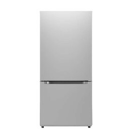 Midea MRB19B7AST Midea 18.7-Cu. Ft. Bottom Mount Refrigerator, Stainless Steel