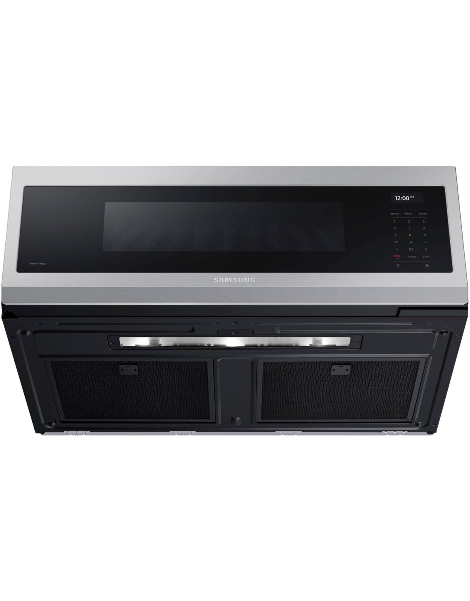 SAMSUNG ME11A7710DS Samsung - 1.1 cu. ft. Smart SLIM Over-the-Range Microwave with 550 CFM Hood Ventilation, Wi-Fi & Voice Control - Stainless Steel