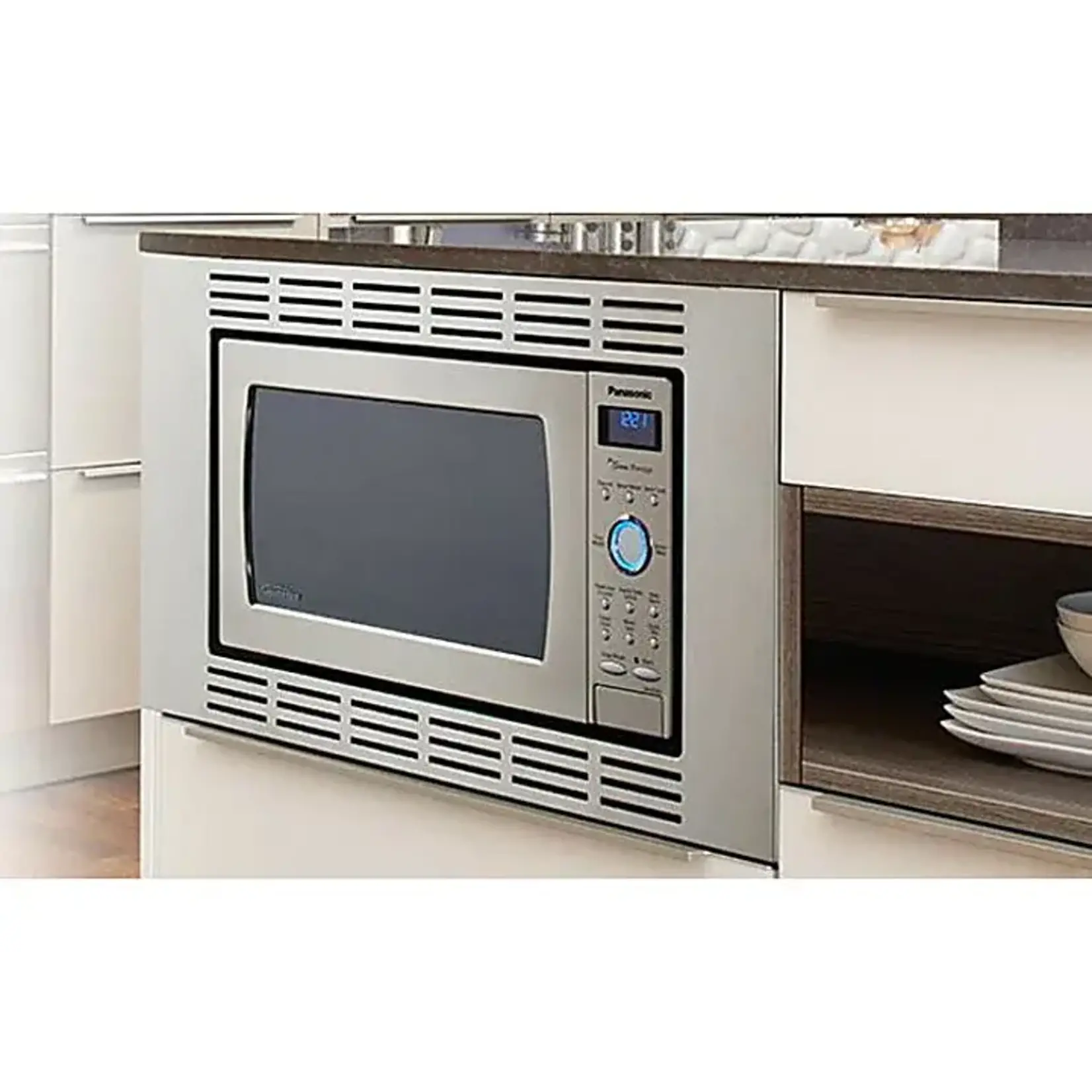 Panasonic 1.6 Cu. Ft. Built-In/Countertop Cyclonic Wave Microwave Oven with Inverter Technology, Stainless Steel NN-SD775S