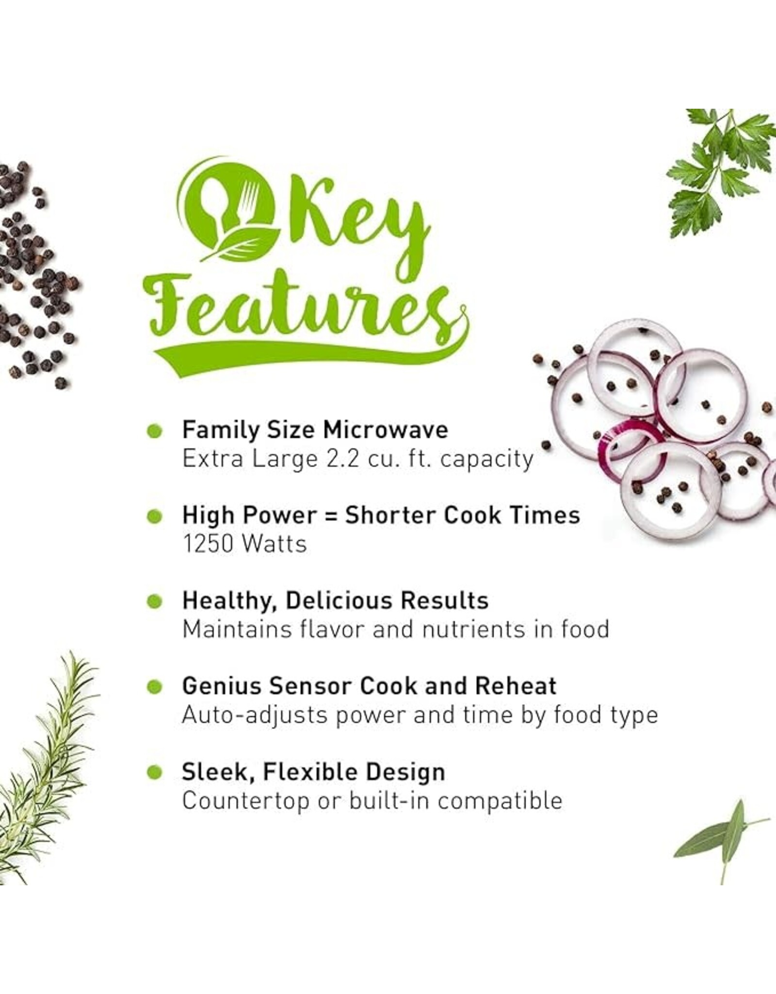 Panasonic NNSN966S Microwave Oven Stainless Steel 2.2 cu ft. Black