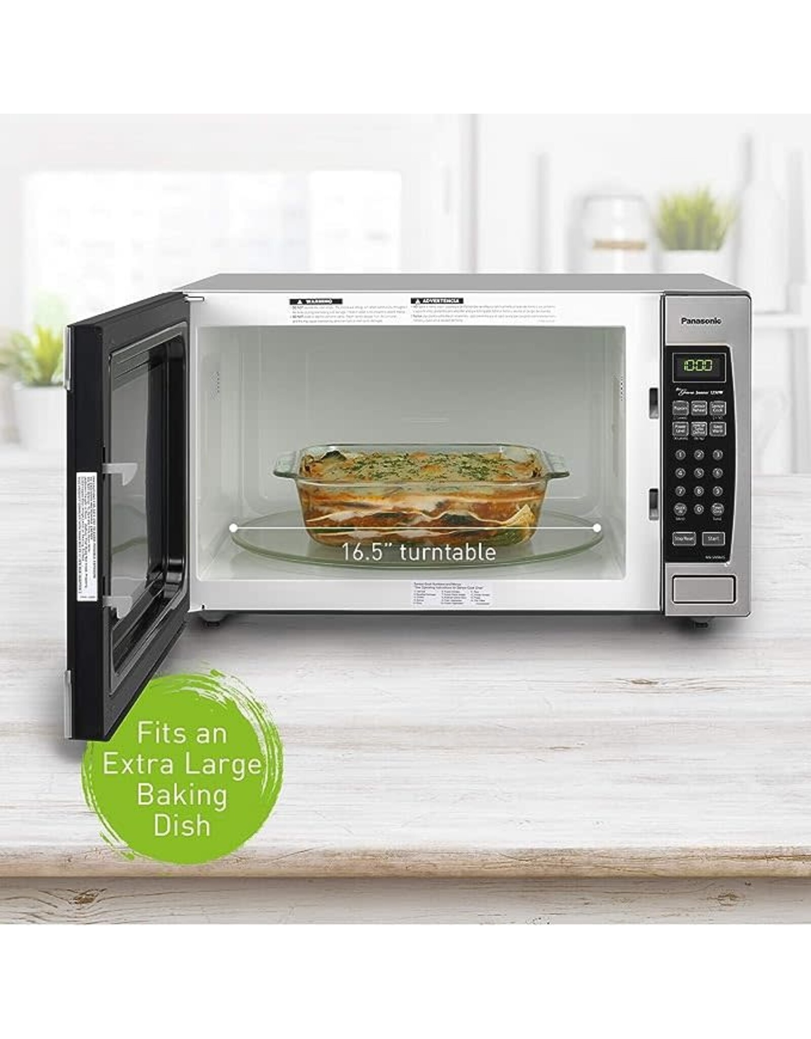 Panasonic NNSN966S Microwave Oven Stainless Steel 2.2 cu ft. Black