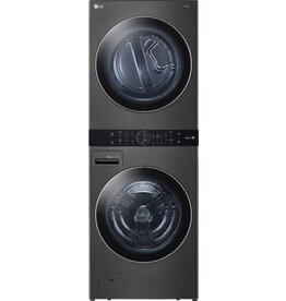 LG Electronics WKEX200HBA 27 in. Black Steel WashTower Laundry Center with 4.5 cu. ft. Front Load Washer and 7.4 cu. ft. Electric Dryer