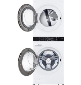 LG Electronics WKEX200HWA 27 in. White Single Unit WashTower Laundry Center with 4.5 cu. ft. Washer and 7.4 cu. ft. Electric Dryer