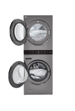 LG Electronics WKE100HVA LG - 4.5 Cu.Ft. Smart Front-Load Washer and 7.4 Cu.Ft.Electric Dryer WashTower with Steam and Built-In Intelligence - Graphite steel