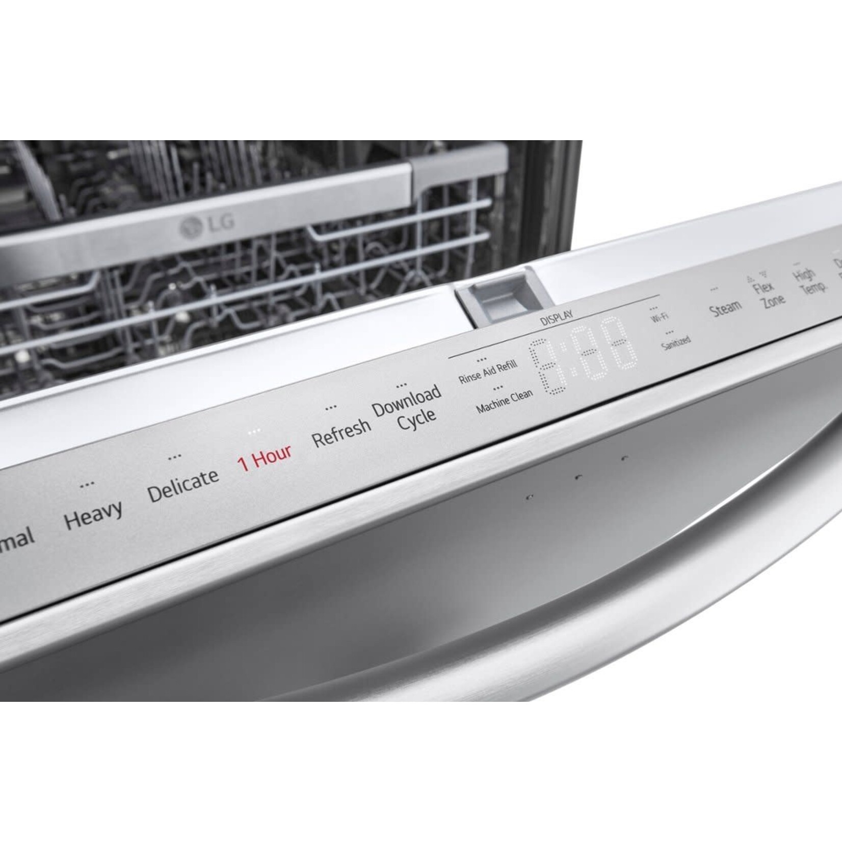 LG #LDTH7972S LG - 24" Top Control Smart Built-In Stainless Steel Tub Dishwasher with 3rd Rack, QuadWash Pro and 42dba - Stainless Steel