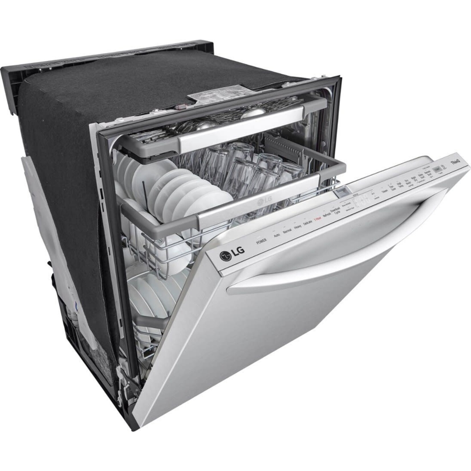 LG #LDTH7972S LG - 24" Top Control Smart Built-In Stainless Steel Tub Dishwasher with 3rd Rack, QuadWash Pro and 42dba - Stainless Steel
