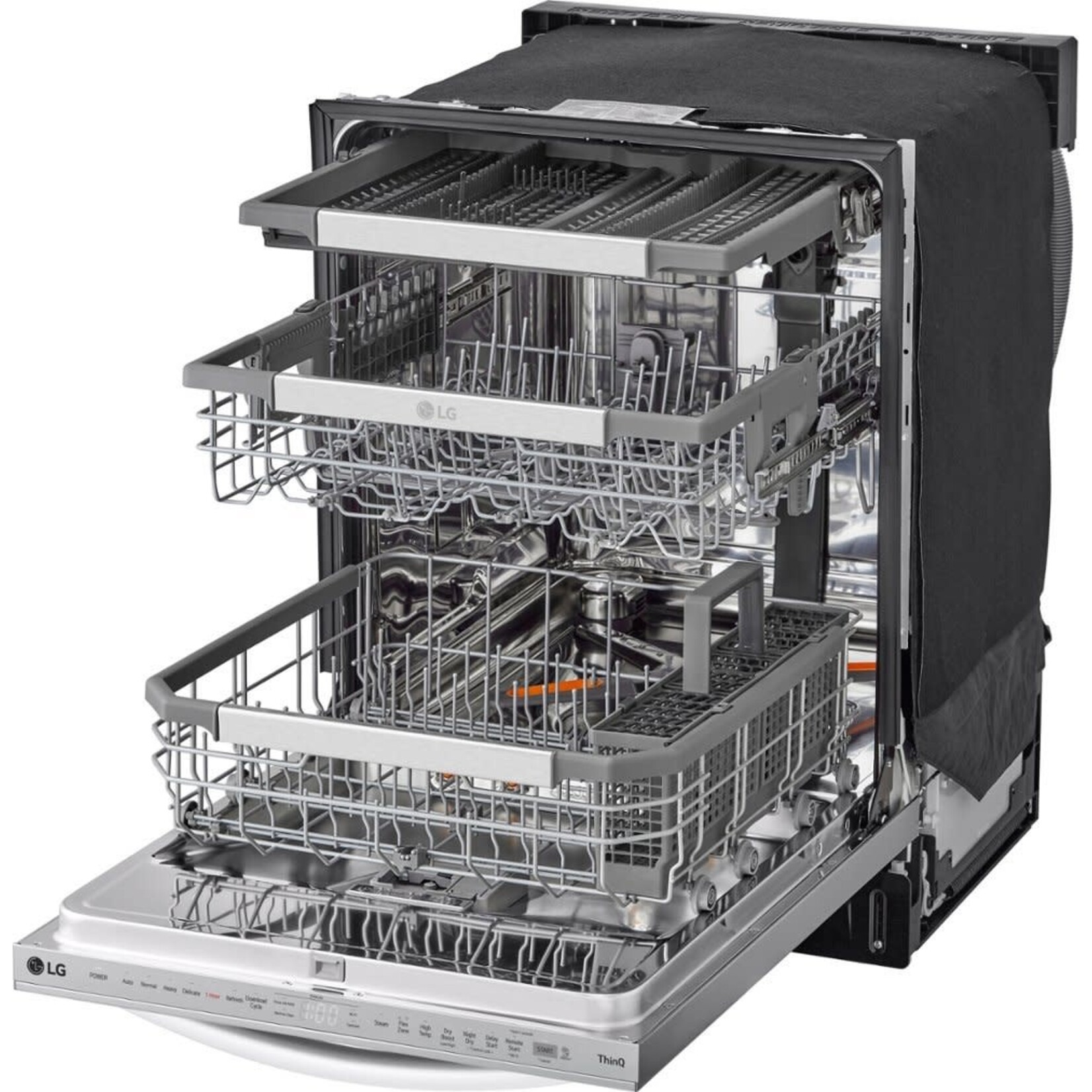 LG #LDTH7972S LG - 24" Top Control Smart Built-In Stainless Steel Tub Dishwasher with 3rd Rack, QuadWash Pro and 42dba - Stainless Steel