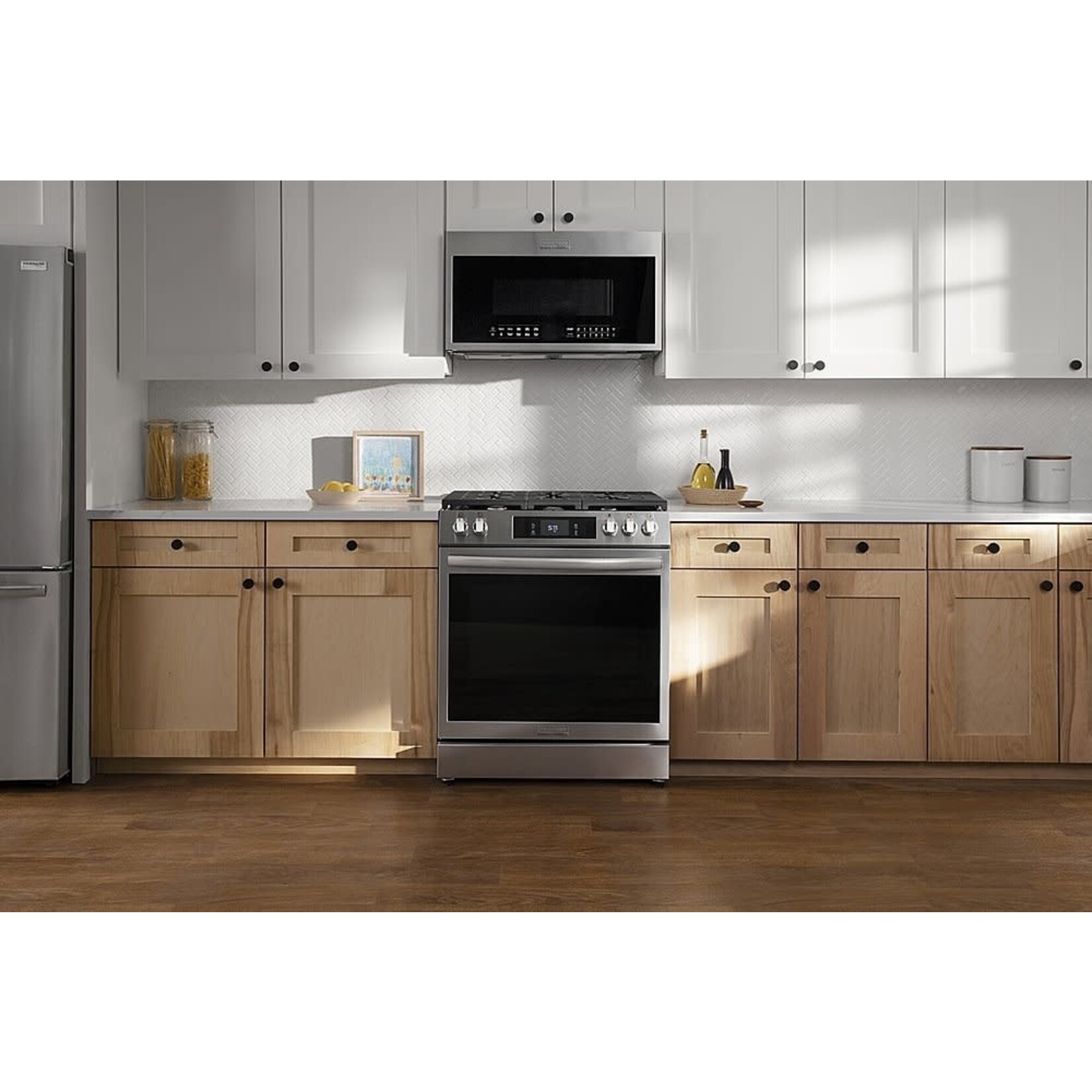 Frigidaire #GCFG3060BFA FRIGIDAIRE GALLERY 30 in. 6 cu. ft. 5 Burner Slide-In Gas Range with Total Convection and Air Fry in Smudge Proof Stainless Steel
