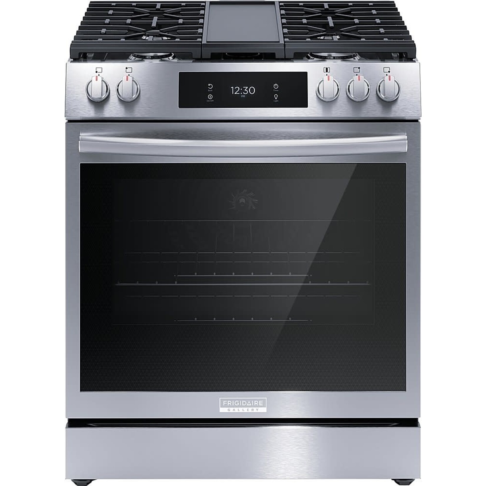Frigidaire #GCFG3060BFA FRIGIDAIRE GALLERY 30 in. 6 cu. ft. 5 Burner Slide-In Gas Range with Total Convection and Air Fry in Smudge Proof Stainless Steel