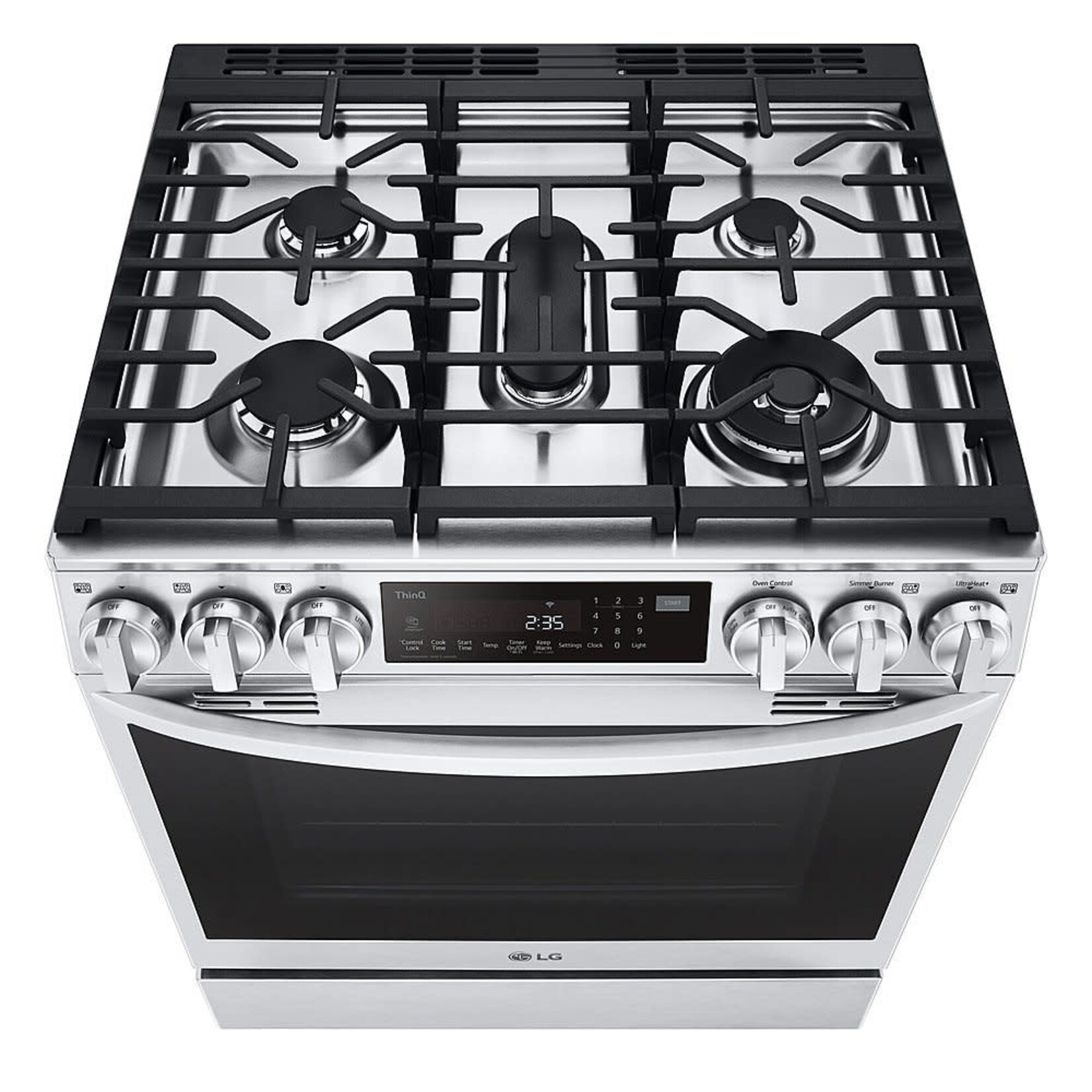 LG #LSDL6336F - LG 6.3 cu. ft. Freestanding  Gas Convection Dual Fuel Smart Range (Printproof Stainless Steel)