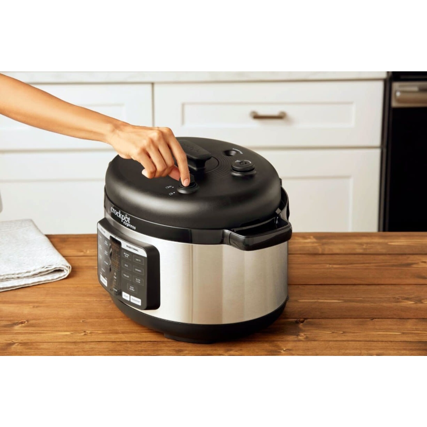 2109296 Crock Pot Crock Pot Express 6 Qt Oval Max Pressure Cooker Stainless Steel Black Friday